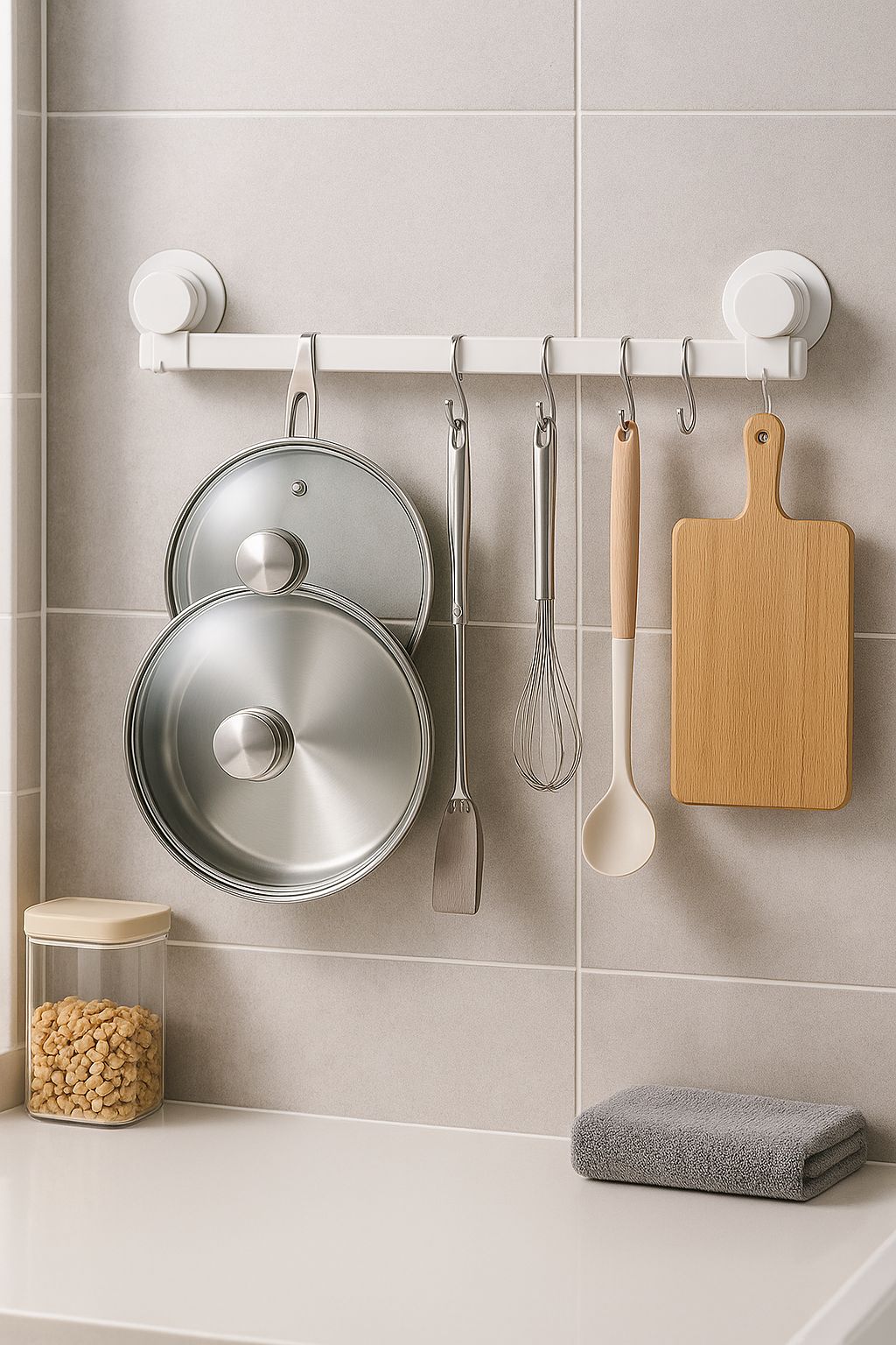 suction cup towel rack