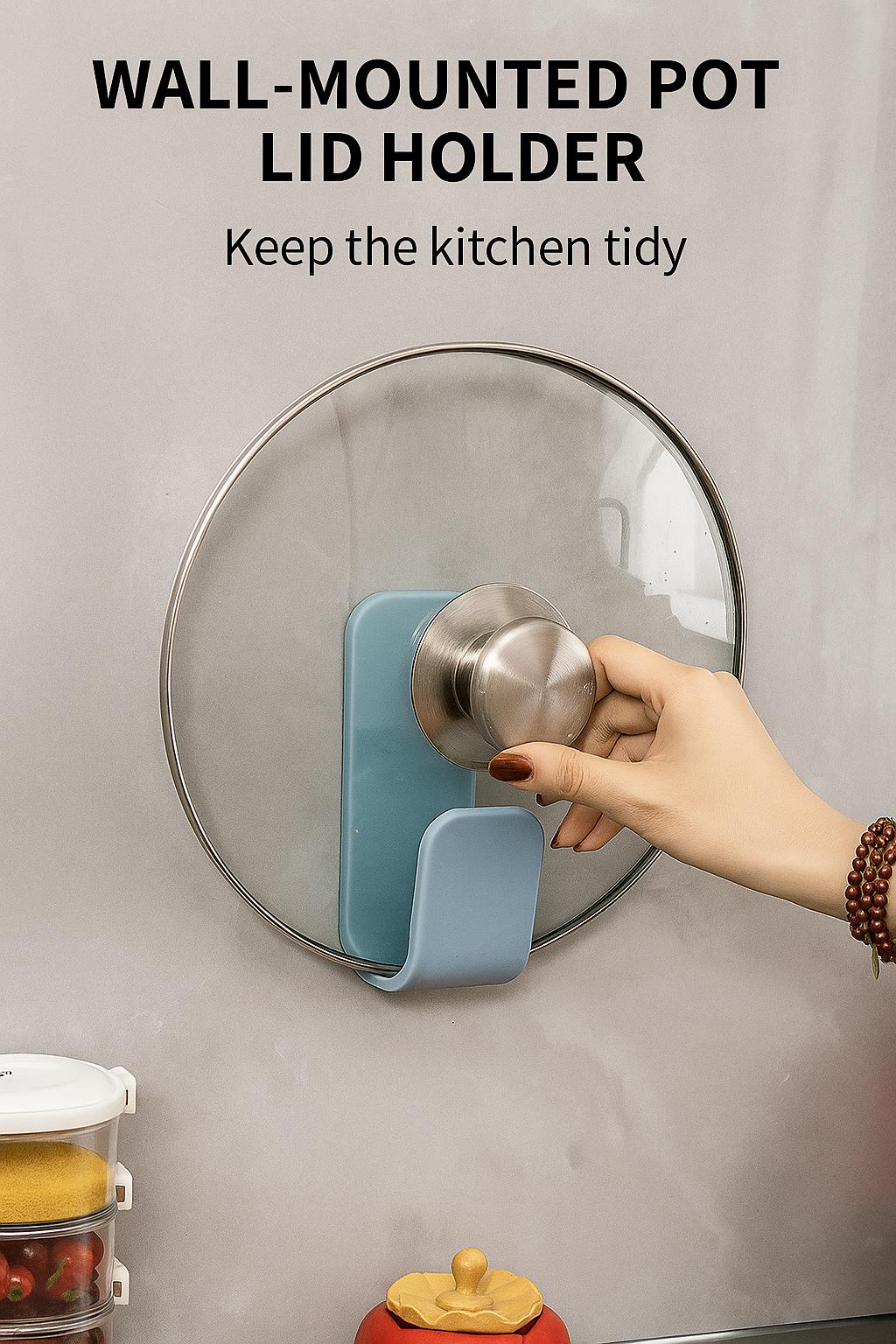 folding pot cover holder