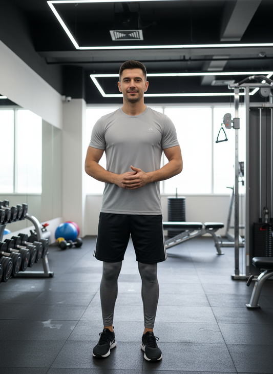 تيشيرت تدريب أديداس ذو الخطوط الثلاثة